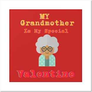 Grandma's Love T-shirt: Embrace Grandma's Warmth and Affection on Valentine's Day Posters and Art